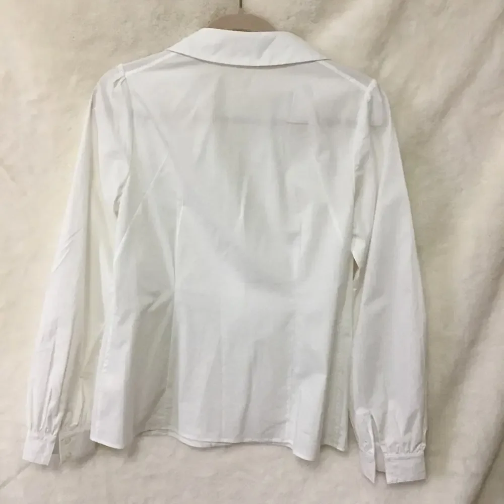 Kate Spade White Button-Up Long Sleeve Shirt